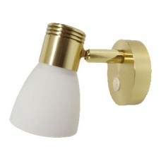 Touch Dimmable 3W Gold Opal Glass LED Reading Light 12 or 24V